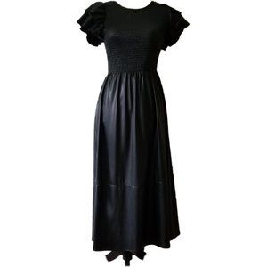 Zara Faux Leather Dress Size M